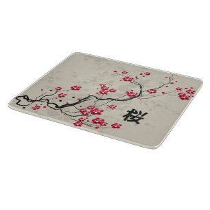 Orientalische Art Sakura Cherry Blossom Art Schneidebrett