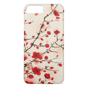 Orientalische Artmalerei, Pflaumenblüte im iPhone 8 Plus/7 Plus Hülle