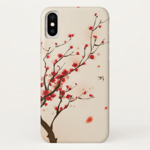 Orientalische Artmalerei, Pflaumenblüte im Case-Mate iPhone Hülle