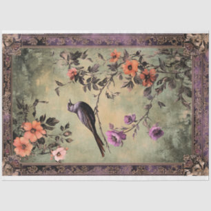 Orientalische Ästhetik, Chinoiserie Bird & Floral Seidenpapier