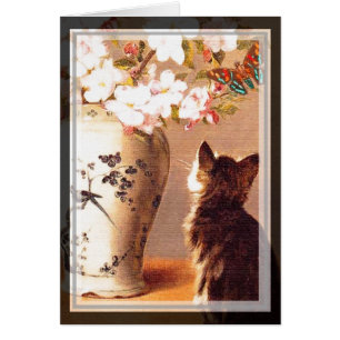 Orientalische Blume und Schmetterlinge