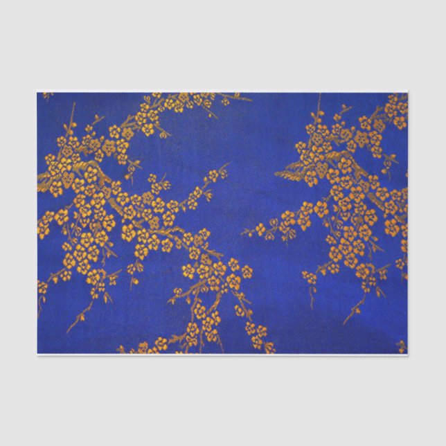 Orientalische Blüten der japanischen Kirsche Seidenpapier (Vorderseite)