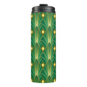 Orientalische Eleganz: Art Deco Tapete Thermosbecher
