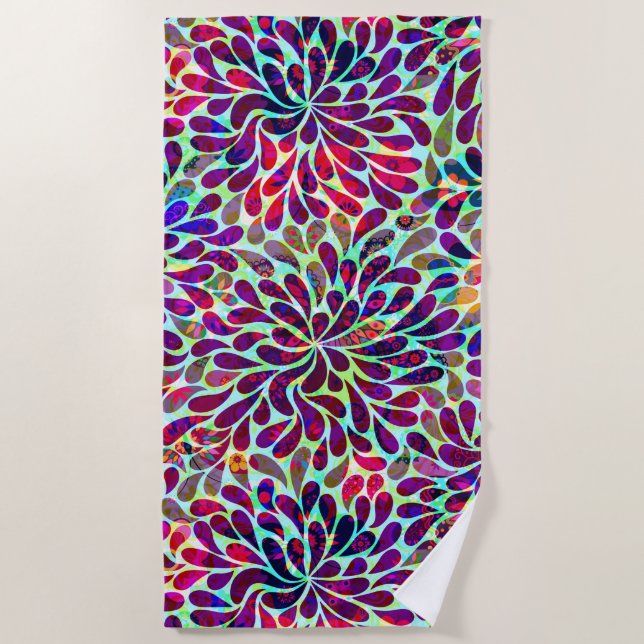 Orientalische Farbe Strandtuch (Vorderseite)