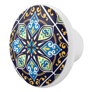 💙 💛 orientalische Fliesen, Azulejos Keramik Knob Keramikknauf
