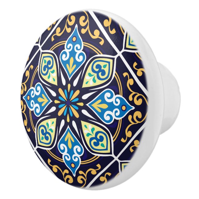 💙 💛 orientalische Fliesen, Azulejos Keramik Knob Keramikknauf (Rechts)