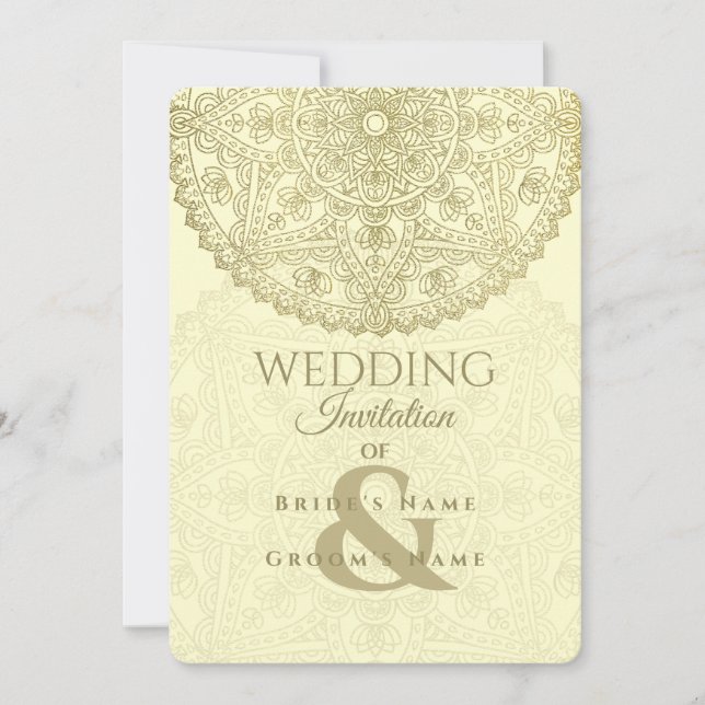Orientalische Hochzeit - Einladung (Vorderseite)