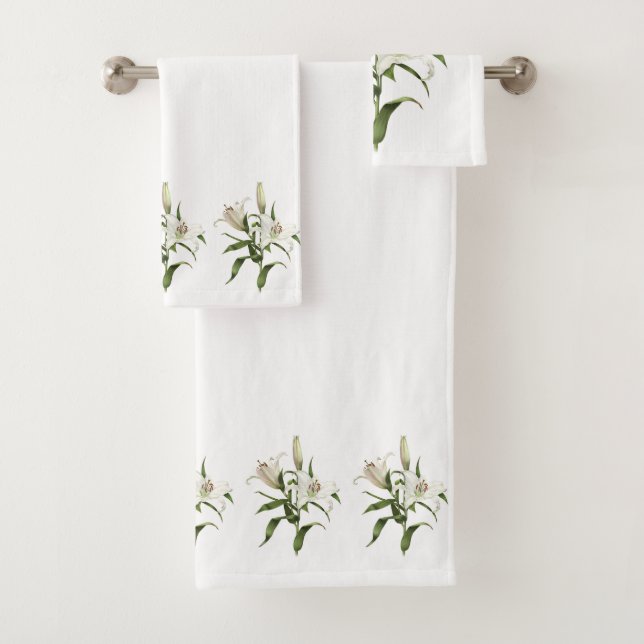 Orientalische Lily - Sibirien Badhandtuch Set (Insitu)
