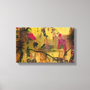 Orientalische Malerei. Japanische Art Leinwanddruck
