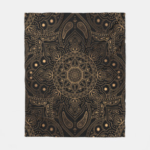 Orientalische Mandala Königsnahtlose Muster Fleecedecke