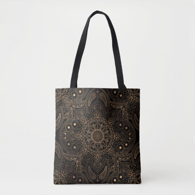 Orientalische Mandala Königsnahtlose Muster Tasche (Vorderseite)