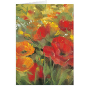 Orientalische Mohnblumen-Feld