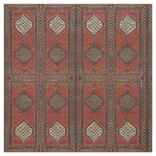 Orientalische rote Runenmuster Stoff