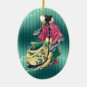 Orientalische Schönheit Keramik Ornament