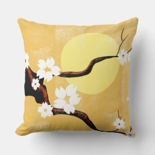 Orientalische Sonne und Blüten Kissen