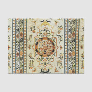 Orientalische Wolldecke in den hellen Farben Seidenpapier