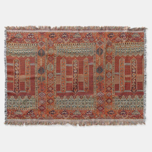 Orientalische Wolldecke in der Orange Decke