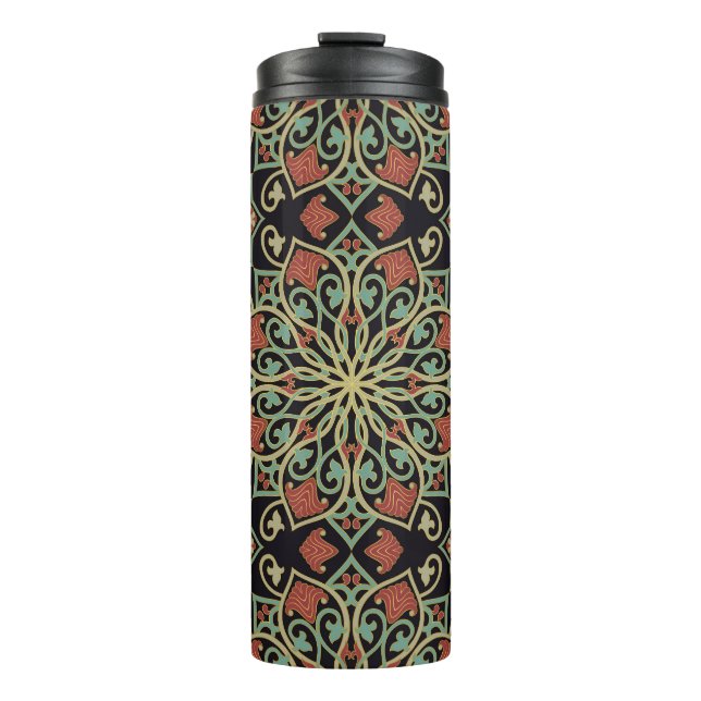 Orientalischer Abstrakter Hintergrund Thermosbecher (Vorderseite)
