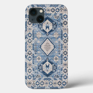 Orientalischer Antiker Blauer Kilim-Teppich iPhone Hülle