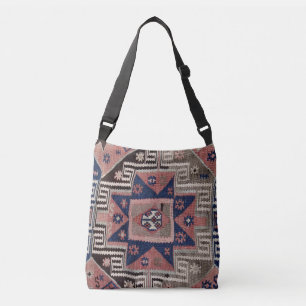 Orientalischer Antiker Roter Kilim-Teppich Tragetaschen Mit Langen Trägern