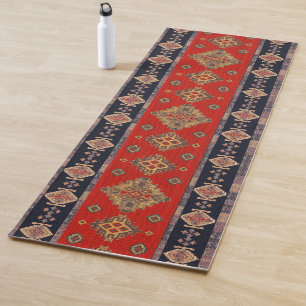 Orientalischer Chili Roter Türkischer Kilim Rug Yogamatte