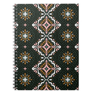 Orientalischer Damast: Vintag Talavera Mosaik. Notizblock