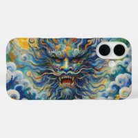 Orientalischer Drache Van Gogh Wolken Mashup