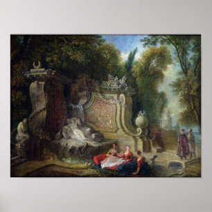 Orientalischer Garten Poster