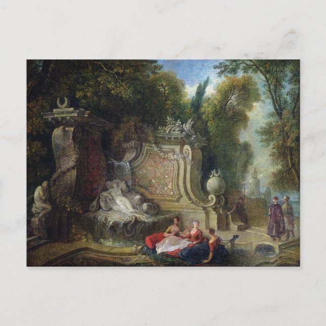 Orientalischer Garten Postkarte (Vorderseite)