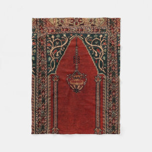 Orientalischer Gebetsteppich-Entwurf - Moschee-Mot Fleecedecke