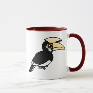 Orientalischer gescheckter Hornbill Tasse
