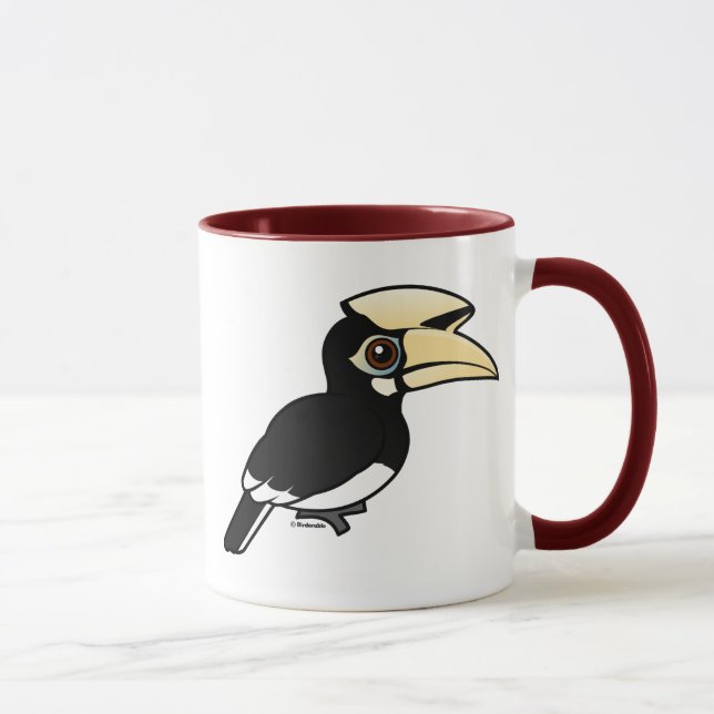 Orientalischer gescheckter Hornbill Tasse (Rechts)