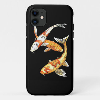 Orientalischer Koi Goldfisch auf Schwarzem Case-Mate iPhone Hülle