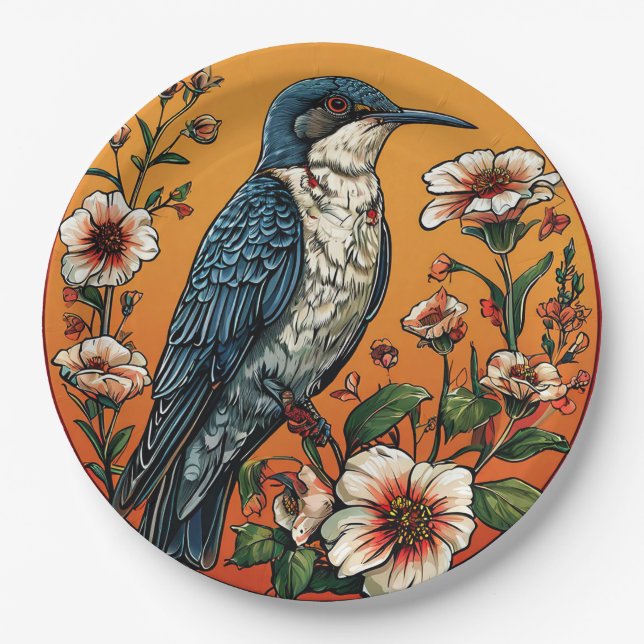 Orientalischer Kuckuckuck Pappteller (Vorderseite)