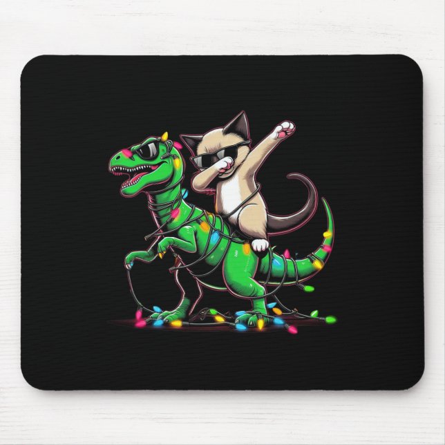 Orientalischer Kurzhaar auf Weihnachtsleuchten Din Mousepad (Vorne)