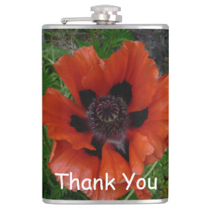 Orientalischer Mohn Flachmann