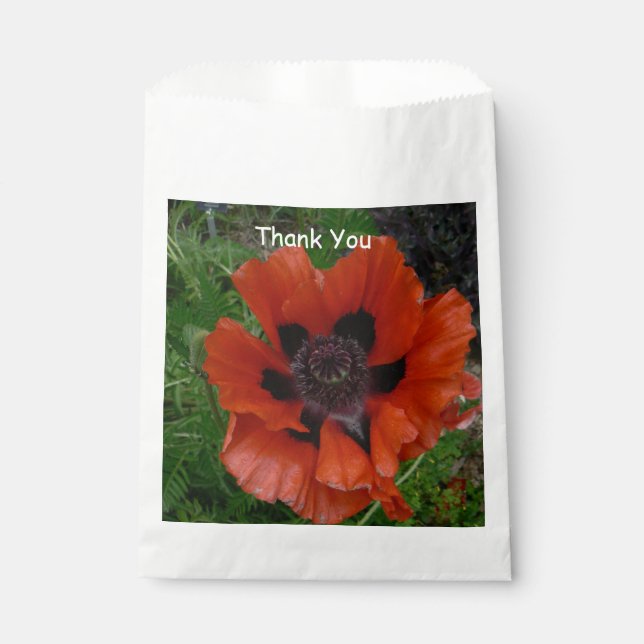 Orientalischer Mohn Geschenktütchen (Vorderseite)