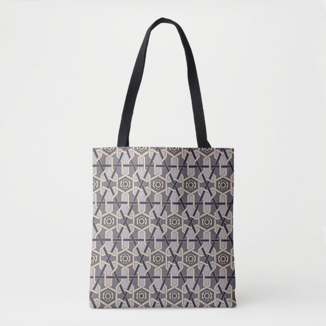 Orientalischer Ornament Stickereidekunst Muster Tasche (Vorderseite)