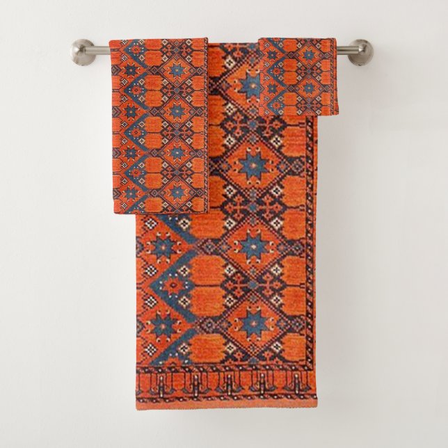 Orientalischer Persischer Türkischer Teppich Badhandtuch Set (Insitu)