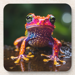 🐸 Orientalischer Regenbogenfrosch Getränkeuntersetzer