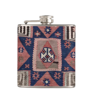 Orientalischer roter Teppich Kilim Flachmann