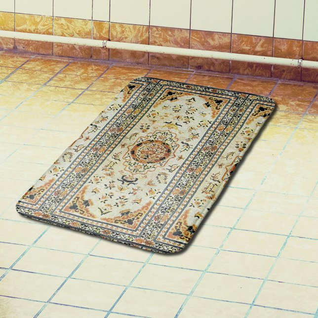 Orientalischer Teppich in hellen Farben Badematte (Von Creator hochgeladen)