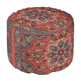 Orientalischer Teppichboden aus persianischem türk Hocker
