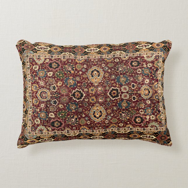 Orientalischer Teppichboden Teppich Dekokissen (Vorderseite)