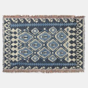 Orientalischer türkischer Perserteppich Blau Decke