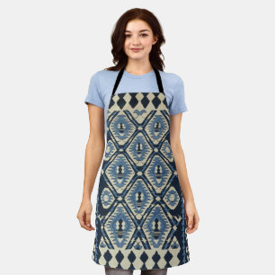Orientalischer Türkischer Persischer Teppich Blau Schürze