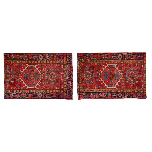Orientalischer türkischer Teppich Kissenbezug (Vorderseite-Set)
