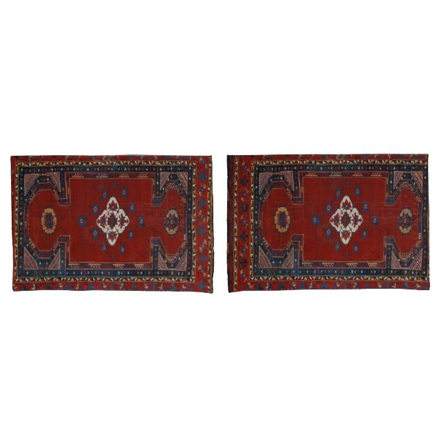 Orientalischer türkischer Teppich Kissenbezug (Vorderseite-Set)