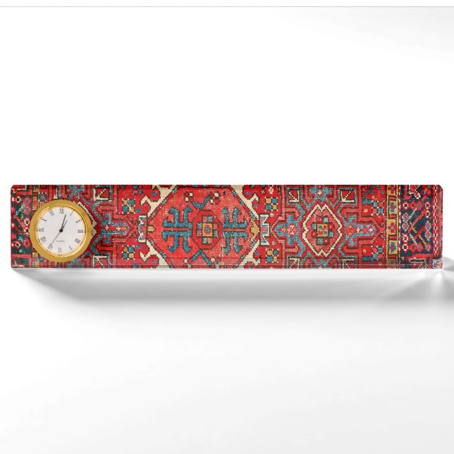 Orientalischer türkischer Teppich Namensplakette (Vorderseite)