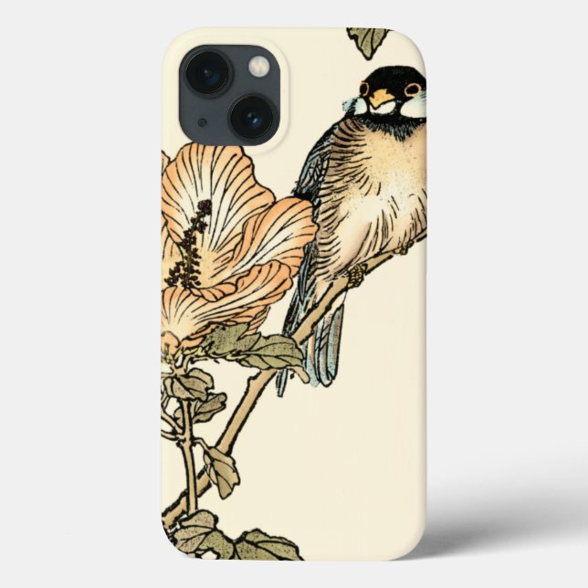 Orientalischer Vogel auf Zweig Case-Mate iPhone Hülle (Rückseite)